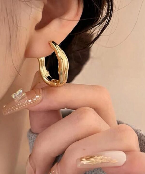 Asymmetrical Geometric Stylish French Luxury Lady