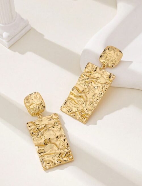 Vintage Geometric Statement Earring - Image 2